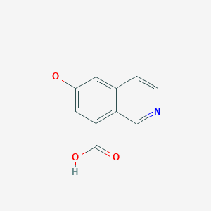 molecular formula C11H9NO3 B2704528 6-Methoxyisoquinoline-8-carboxylic acid CAS No. 2091246-62-5
