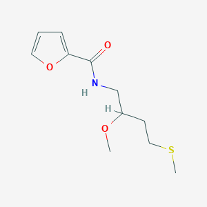 molecular formula C11H17NO3S B2704561 N-[2-methoxy-4-(methylsulfanyl)butyl]furan-2-carboxamide CAS No. 2320209-95-6