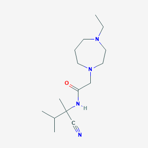 molecular formula C15H28N4O B2704722 N-(1-cyano-1,2-dimethylpropyl)-2-(4-ethyl-1,4-diazepan-1-yl)acetamide CAS No. 1280847-15-5