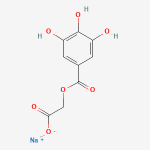 molecular formula C9H7NaO7 B2704774 Sodium 2-(3,4,5-trihydroxybenzoyloxy)acetate CAS No. 1909320-07-5