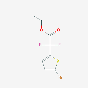 molecular formula C8H7BrF2O2S B2704804 Ethyl 2-(5-bromothiophen-2-yl)-2,2-difluoroacetate CAS No. 1286792-85-5