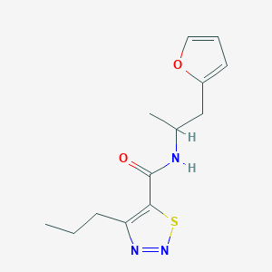molecular formula C13H17N3O2S B2704884 N-(1-(furan-2-yl)propan-2-yl)-4-propyl-1,2,3-thiadiazole-5-carboxamide CAS No. 1219842-30-4