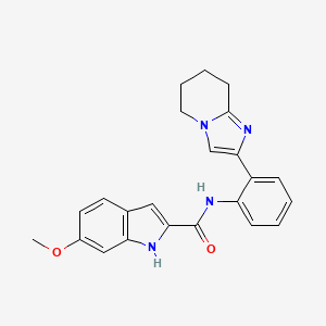 6-methoxy-N-(2-(5,6,7,8-tetrahydroimidazo[1,2-a]pyridin-2-yl)phenyl)-1H-indole-2-carboxamide