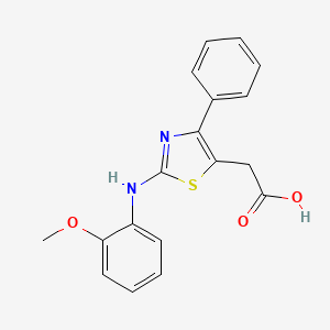 2-{2-[(2-Methoxyphenyl)amino]-4-phenyl-1,3-thiazol-5-yl}acetic acid