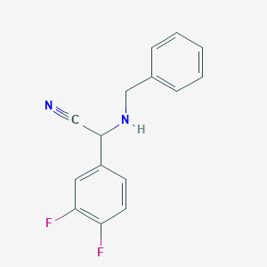 2-(Benzylamino)-2-(3,4-difluorophenyl)acetonitrile