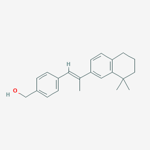 molecular formula C22H26O B027049 (E)-4-(2-(5,6,7,8-Tetrahydro-8,8-dimethyl-2-naphthalenyl)-1-propenyl)benzenemethanol CAS No. 109791-92-6