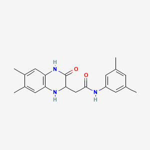 2-(6,7-dimethyl-3-oxo-1,2,3,4-tetrahydroquinoxalin-2-yl)-N-(3,5-dimethylphenyl)acetamide