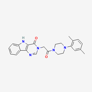 3-(2-(4-(2,5-dimethylphenyl)piperazin-1-yl)-2-oxoethyl)-3H-pyrimido[5,4-b]indol-4(5H)-one