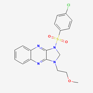 1-((4-chlorophenyl)sulfonyl)-3-(2-methoxyethyl)-2,3-dihydro-1H-imidazo[4,5-b]quinoxaline