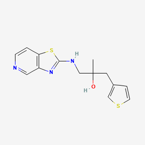 2-Methyl-1-([1,3]thiazolo[4,5-c]pyridin-2-ylamino)-3-thiophen-3-ylpropan-2-ol