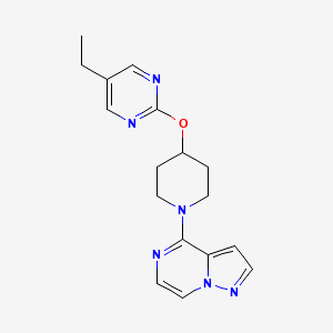 4-[4-(5-Ethylpyrimidin-2-yl)oxypiperidin-1-yl]pyrazolo[1,5-a]pyrazine