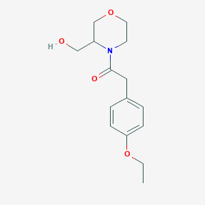 2-(4-Ethoxyphenyl)-1-(3-(hydroxymethyl)morpholino)ethanone