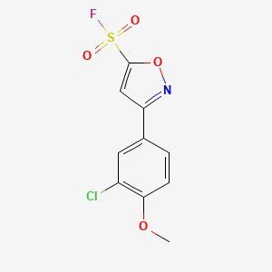 3-(3-Chloro-4-methoxyphenyl)-1,2-oxazole-5-sulfonyl fluoride