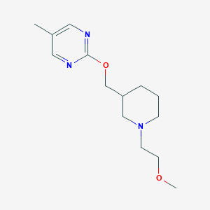 B2704955 2-[[1-(2-Methoxyethyl)piperidin-3-yl]methoxy]-5-methylpyrimidine CAS No. 2379984-86-6