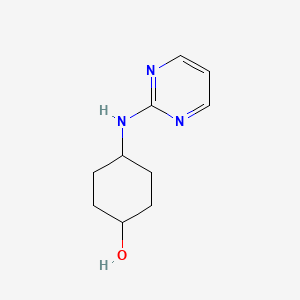 molecular formula C10H15N3O B2704956 4-(Pyrimidin-2-ylamino)cyclohexanol CAS No. 1041525-05-6