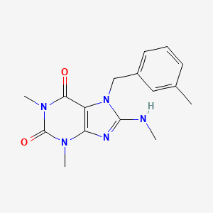 1,3-Dimethyl-8-methylamino-7-(3-methyl-benzyl)-3,7-dihydro-purine-2,6-dione