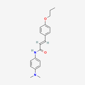 (2E)-N-[4-(dimethylamino)phenyl]-3-(4-propoxyphenyl)prop-2-enamide