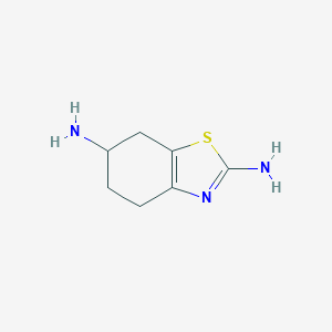 molecular formula C7H11N3S B027050 2,6-Diamino-4,5,6,7-tetrahydrobenzothiazole CAS No. 106006-83-1