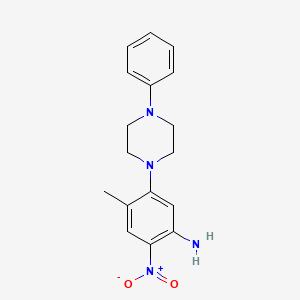 4-Methyl-2-nitro-5-(4-phenylpiperazino)aniline
