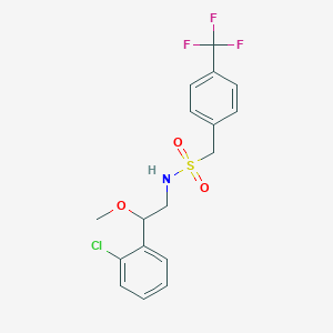 N-[2-(2-chlorophenyl)-2-methoxyethyl]-1-[4-(trifluoromethyl)phenyl]methanesulfonamide