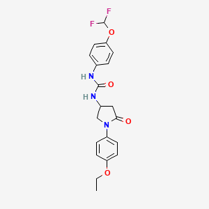 1-[4-(Difluoromethoxy)phenyl]-3-[1-(4-ethoxyphenyl)-5-oxopyrrolidin-3-yl]urea