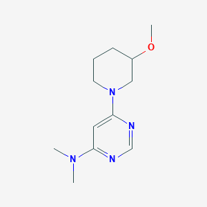 6-(3-methoxypiperidin-1-yl)-N,N-dimethylpyrimidin-4-amine