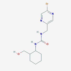 1-[(5-Bromopyrazin-2-yl)methyl]-3-[2-(hydroxymethyl)cyclohexyl]urea