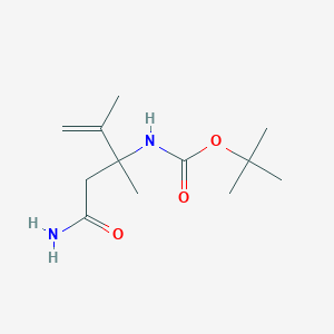 molecular formula C12H22N2O3 B2705144 N-Boc-(+/-)-3-amino-3,4-dimethylpent-4-enamide CAS No. 1335041-86-5