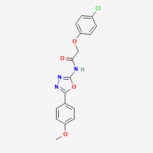 2-(4-chlorophenoxy)-N-(5-(4-methoxyphenyl)-1,3,4-oxadiazol-2-yl)acetamide