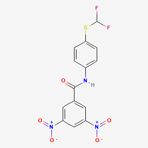 N-(4-((difluoromethyl)thio)phenyl)-3,5-dinitrobenzamide