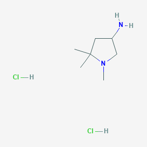 1,5,5-Trimethylpyrrolidin-3-amine;dihydrochloride