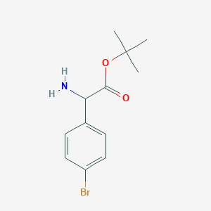 molecular formula C12H16BrNO2 B2705159 Tert-butyl 2-amino-2-(4-bromophenyl)acetate CAS No. 2248258-87-7