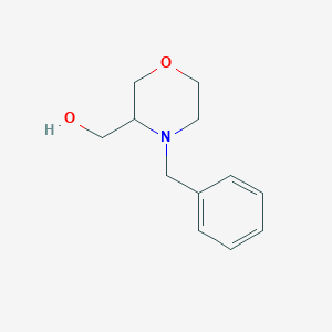 molecular formula C12H17NO2 B027052 (4-苄基吗啉-3-基)甲醇 CAS No. 110167-20-9