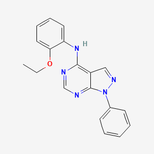 molecular formula C19H17N5O B2705371 N-(2-ethoxyphenyl)-1-phenyl-1H-pyrazolo[3,4-d]pyrimidin-4-amine CAS No. 393785-54-1