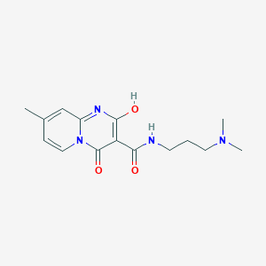 molecular formula C15H20N4O3 B2705379 N-(3-(dimethylamino)propyl)-2-hydroxy-8-methyl-4-oxo-4H-pyrido[1,2-a]pyrimidine-3-carboxamide CAS No. 886897-74-1
