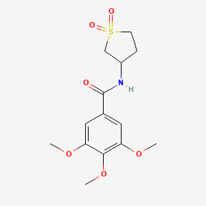 molecular formula C14H19NO6S B2705381 N-(1,1-dioxo-1lambda6-thiolan-3-yl)-3,4,5-trimethoxybenzamide CAS No. 314768-59-7