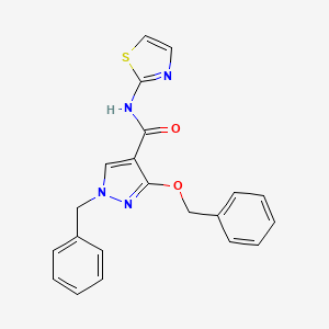 1-benzyl-3-(benzyloxy)-N-(thiazol-2-yl)-1H-pyrazole-4-carboxamide
