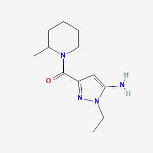 1-ethyl-3-[(2-methylpiperidin-1-yl)carbonyl]-1H-pyrazol-5-amine