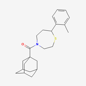 (1s,3s)-Adamantan-1-yl(7-(o-tolyl)-1,4-thiazepan-4-yl)methanone
