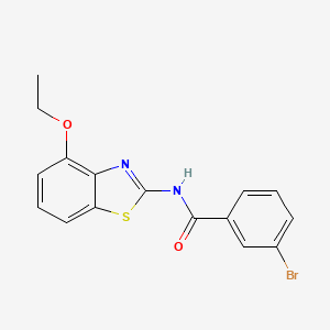 3-bromo-N-(4-ethoxy-1,3-benzothiazol-2-yl)benzamide