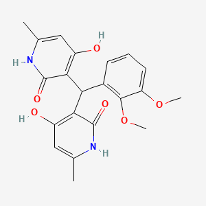 3,3'-((2,3-dimethoxyphenyl)methylene)bis(4-hydroxy-6-methylpyridin-2(1H)-one)