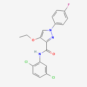 N-(2,5-dichlorophenyl)-4-ethoxy-1-(4-fluorophenyl)-1H-pyrazole-3-carboxamide