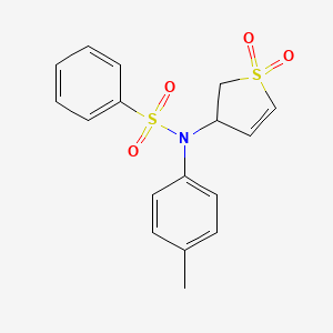 4-[(4-Methylphenyl)(phenylsulfonyl)amino]-4,5-dihydrothiophene-1,1-dione