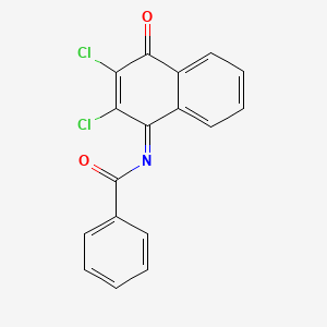 Benzamide, N-(1,4-dihydro-2,3-dichloro-4-oxo-1-naphthylidene)-