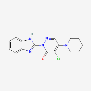 2-(1H-1,3-benzodiazol-2-yl)-4-chloro-5-(piperidin-1-yl)-2,3-dihydropyridazin-3-one