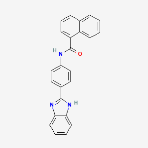 N-(4-(1H-benzo[d]imidazol-2-yl)phenyl)-1-naphthamide