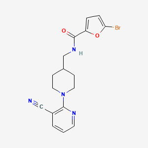 5-bromo-N-((1-(3-cyanopyridin-2-yl)piperidin-4-yl)methyl)furan-2-carboxamide