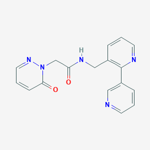molecular formula C17H15N5O2 B2705487 N-({[2,3'-bipyridine]-3-yl}methyl)-2-(6-oxo-1,6-dihydropyridazin-1-yl)acetamide CAS No. 1903739-47-8