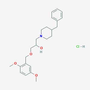 1-(4-Benzylpiperidin-1-yl)-3-((2,5-dimethoxybenzyl)oxy)propan-2-ol hydrochloride