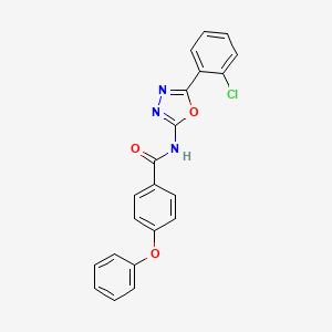 N-[5-(2-chlorophenyl)-1,3,4-oxadiazol-2-yl]-4-phenoxybenzamide
